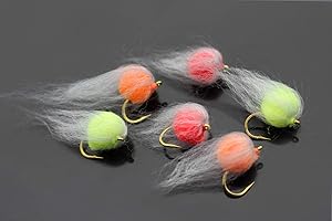 Tigofly 30 pcs/lot 3 Colors Nuke Egg Fly Glo Bug Fly Fishing Flies Lures Size 8#