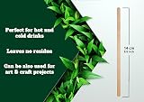 Edenpack 2000 Disposable Wooden Coffee Stirrers 5.5 Inch Eco Friendly view 2