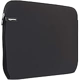 Amazon Basics 15.6-Inch Laptop Sleeve, Protective Case with Zipper - Black