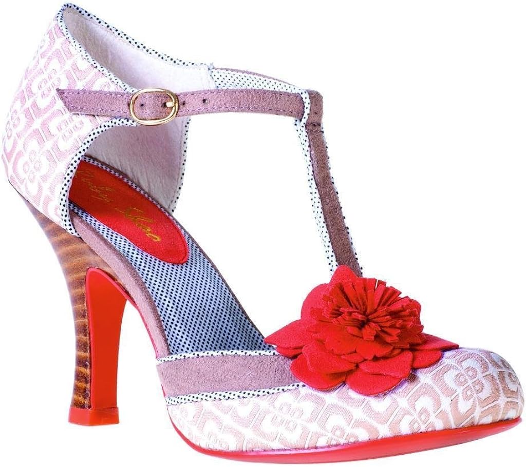 navy and cream shoes and matching bag