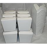AMK Chinese Take Out Food Boxes: 16 oz. (1 Pint) Lot Of 50 - White - food container # 450019