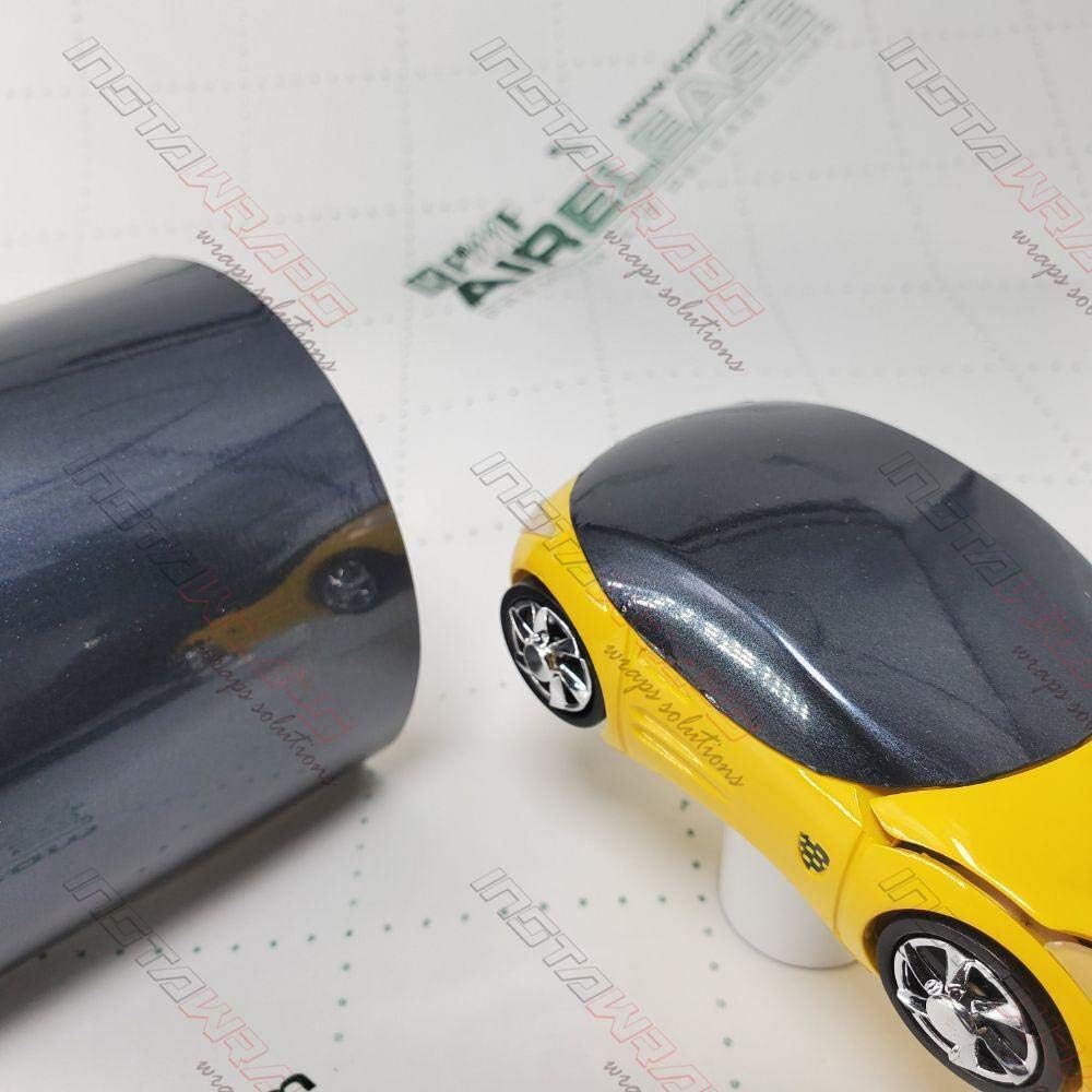 KPMF K75400 Gloss Magnetic Black Metallic | K75440 | Vinyl CAR WRAP Film (Sample 3in x 5in)