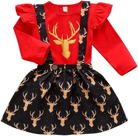 christmas suspender skirt