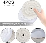 Ghopy 4 Pack Buffing Polishing Wheel Kit 4 Inch with Rouge Compound 1/4 inch view 5