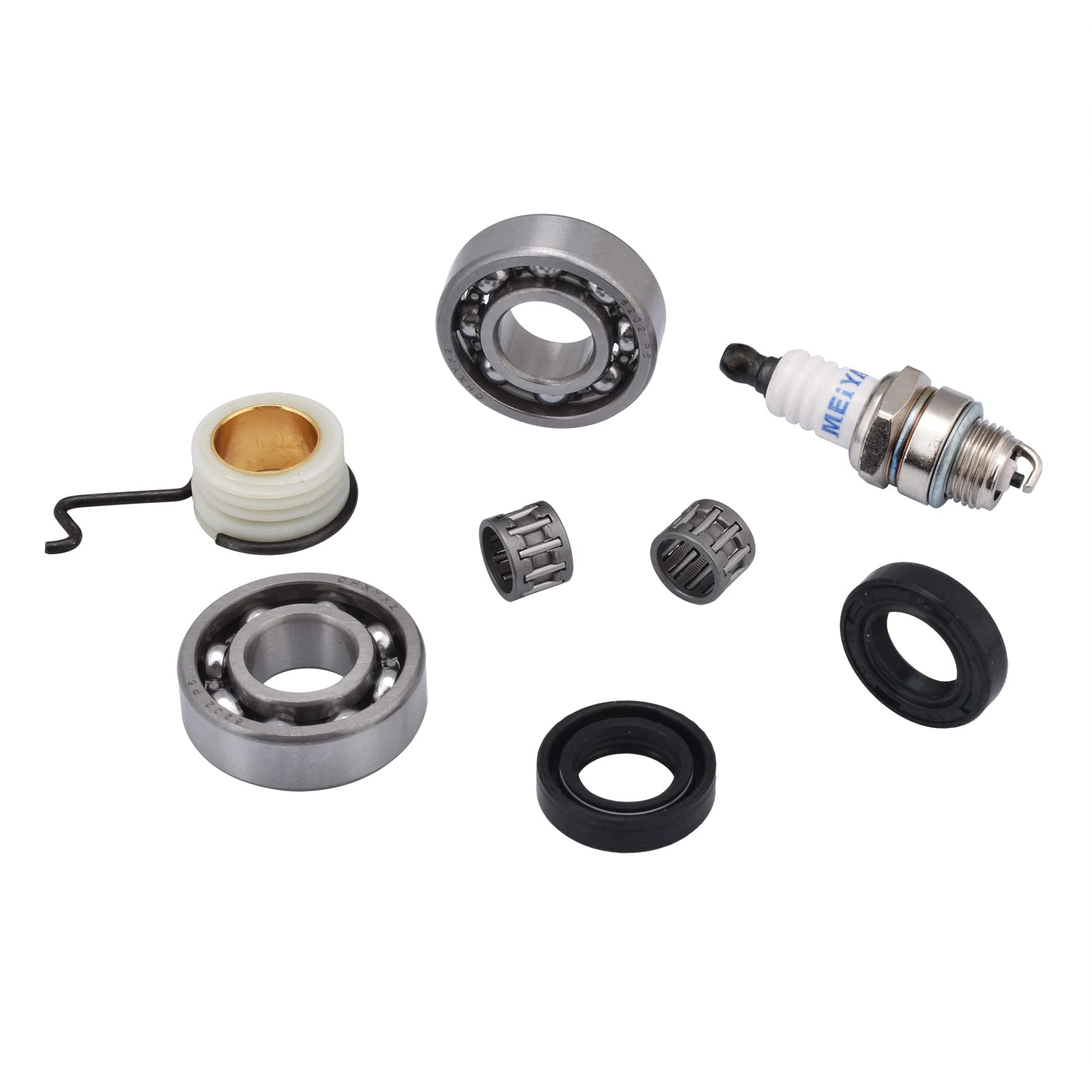 Crank Crankshaft Ball Needle Bearing Oil Seal Worm Gear Set for STIHL 021 023 025 MS210 MS230 MS250 Chainsaw