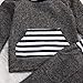 Newborn Baby Boy Girl Warm Hoodie T-Shirt Top + Pants Outfits Set Kids Clothes (6-12 Months, Gray)