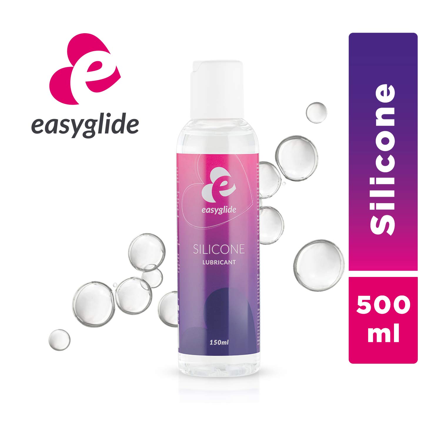 EasyGlide Silicone Sex Lube, Long Lasting Lubricity for Safe Anal
