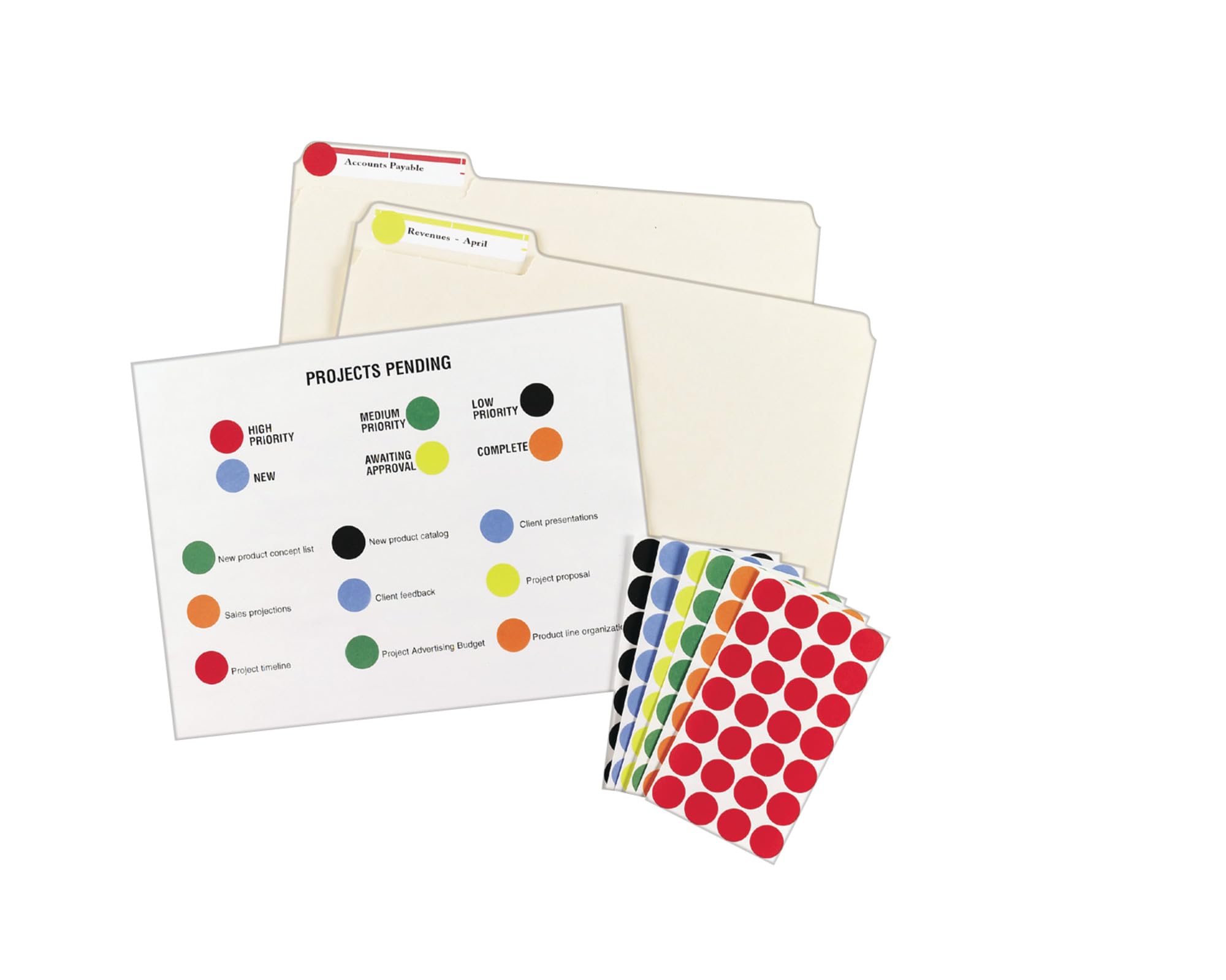 Mua Color-Coding Removable Labels, 3/4 Inch Round Labels, Black, Non ...