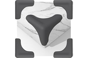 LZLTAUY 100% Silicone Corner Protector Baby, Cartoon Corner Protectors, Baby Proof Corners and Edges,Suitable for Table,Desktop, Cabinet and Other Furniture Corner Guards（Black,6pcs,Triangle）