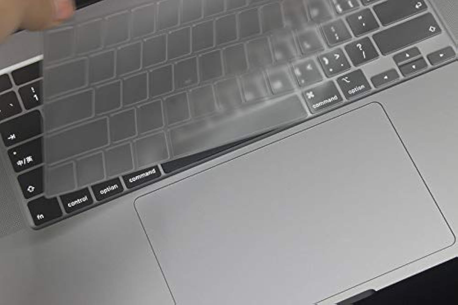 Se7enline MacBook Pro 13 inch & MacBook Pro 16 inch Keyboard Cover 2019/2020/2021/2022 Silicone Skin Protector for MacBook Pro A2141/A2289/A2338 M1 M2/A2251 Touch Bar UK Layout, Frost Transparent