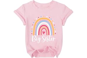 Toddler Big Sister Shirt in My Big Sis Era Graphic Tees Cool Big Sis Club Tshirt Announcement for Baby Girls Outfits