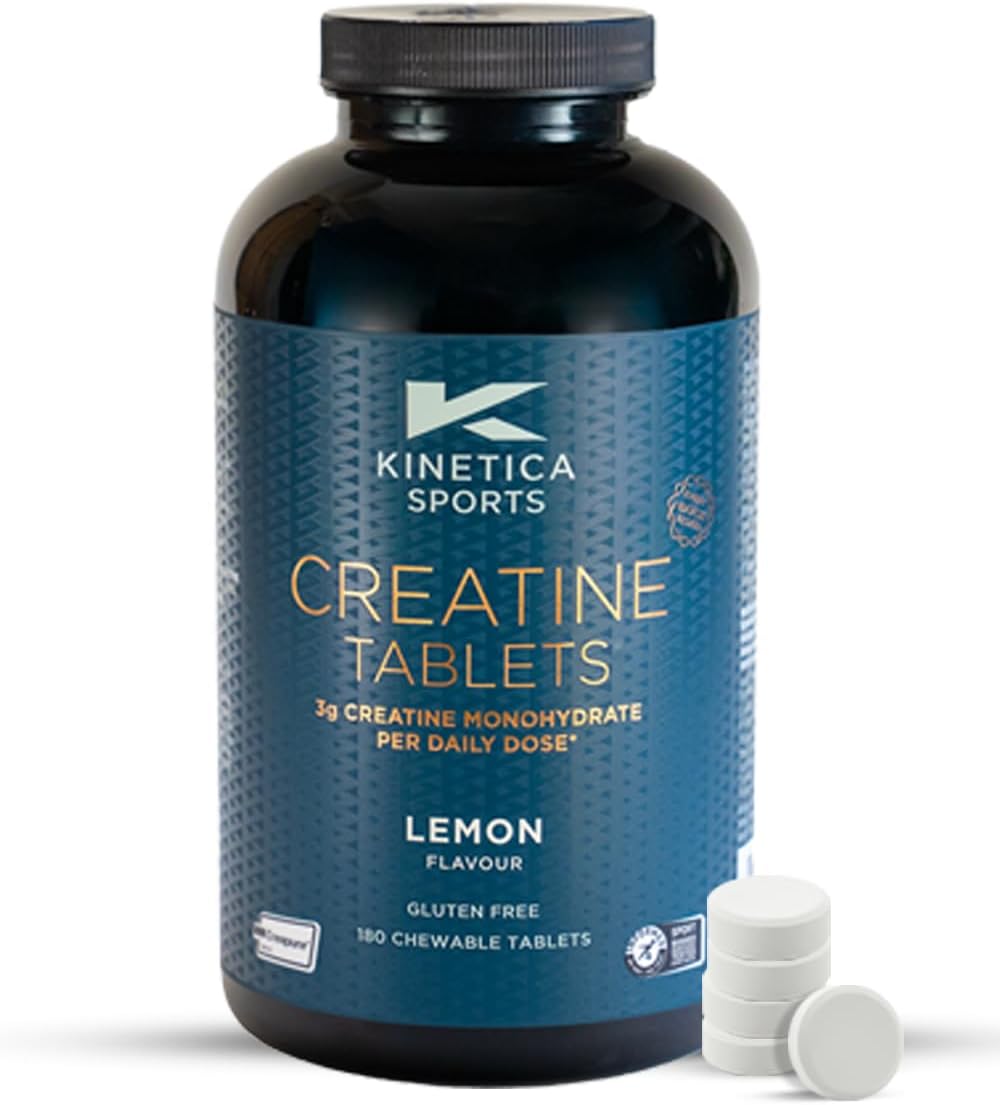 Kinetica Creapure Creatine Monohydrate Chewable Tablets Lemon 3g/Serve - 540g