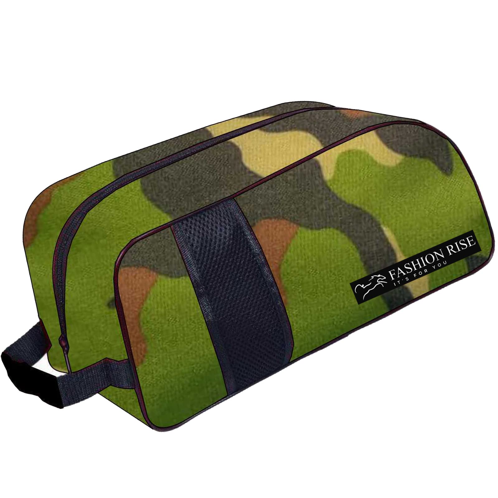 Waterproof Sports Boot/Shoe/Travel Bag for Football Cricket Rugby Golf Toiletry Gym for Men/Women (Camo Green)