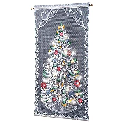 Tenda Natalizia Albero Di Natale Pizzo Tenda Oscurante