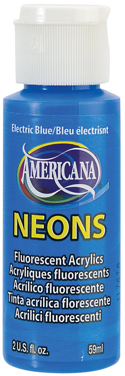 DecoArt Neon Amerciana Acrylics Paint, Electric Blue