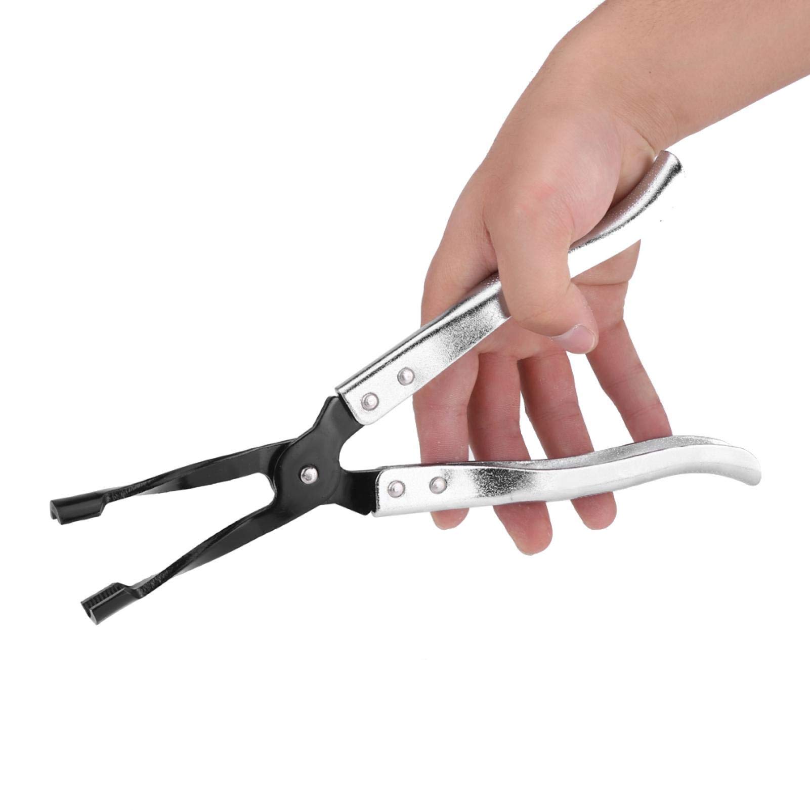 KIMISS Valve Stem Seal Pliers Valve Stem Oil Seal Pliers Car Engine Valve Stem Seal Removal Tool Auto Seal Plier Long Universal Valve Stem Seal Removal Tool Remover Plier 27cm