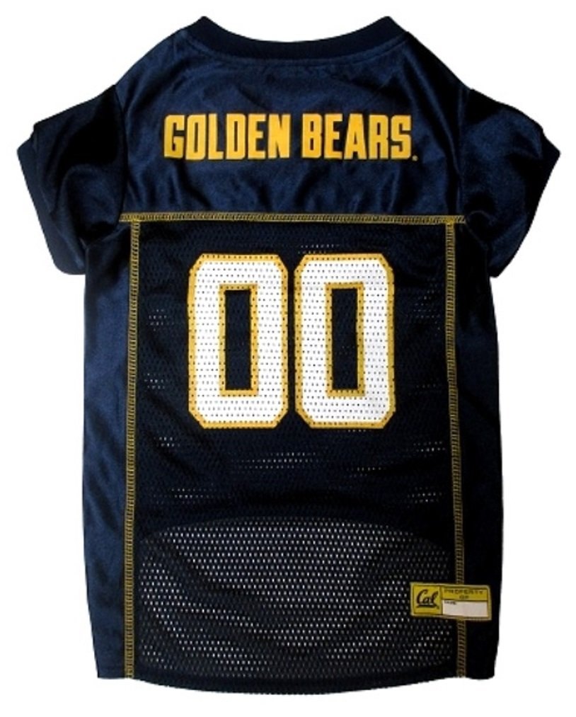 Pets First NCAA College California Golden Bears Mesh Jersey for DOGS & CATS, X-Small.Licensed Dog Jersey with your Favorite Football/Basketball College Team