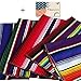 2 Pack Mexican Serape Table Runner 14 x 84 Inch for Mexican Party Wedding Decorations Outdoor Picnics Dining Table, Fringe Cotton Handwoven Table Runners