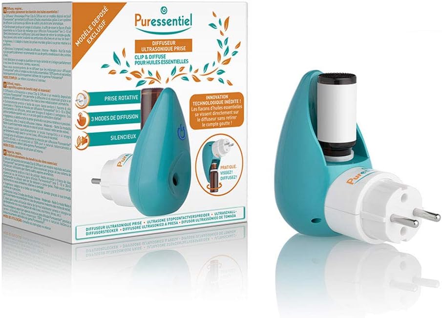 Puressentiel - Ultrasonic Essential Oil Diffuser - Clip & diffuse - Aromatherapy Diffuser Rotating and silent grip - waterless - Image 4