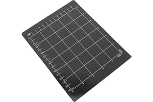 HOMSFOU Magnetic Cutting Mat for Die Cutting Machines Black Magnetic Board with Grid for Sewing Crafting