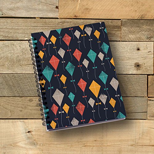 100yellow Kites Printed A5 Wire Bound Spiral Notebooks Designer Covers Combined with Ruled Sheets 100yellow Kites Printed A5 Wire Bound Spiral Notebooks Designer Covers Combined with Ruled Sheets