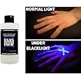 Opticz All Purpose Invisible Blue UV Blacklight Reactive Security Ink (2 Ounce Bottle)