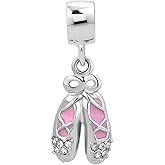 ZakiaHo Love Ballet Dance Charms for Bracelets Compatible with Pandora Bracelets