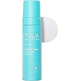TULA Skin Care Keep It Clear - Acne Foam Cleanser, Contains Salicylic & Azelaic Acid & Probiotics, Clears & Soothes Acne, Brightens Past Blemish Marks, 6.3 fl oz.