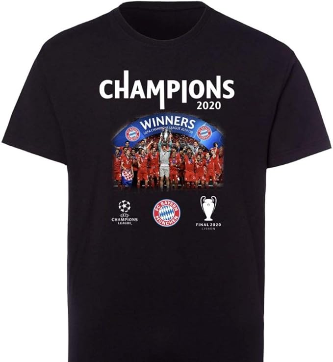 Meisterschaft Tshirt Triple 2020 Bayern MÜNCHEN Champions of Europe