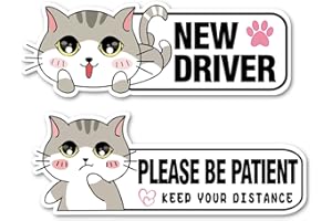 PICASSOSKY Student Driver Please Be Patient Magnet Decal Safety Signs for New Driver Magnet for Car，Student Driver Magnet for Car for Girl，Student Driver Signs for Car