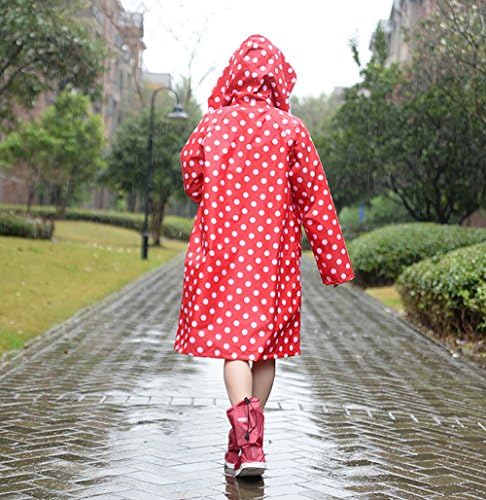 Raincoat Adult Female Models On Foot Poncho Outdoor Individual Coat Increase Waterproof Clothing (Color : Red, Size : Xl)