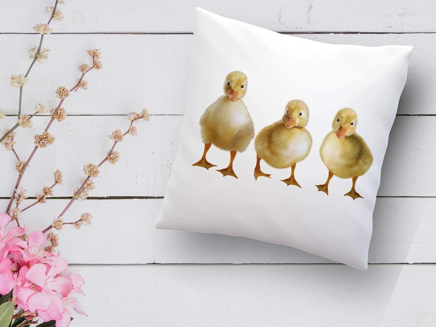 Duckling Pillow 16" duck cushion with print Amazon.co.uk Handmade