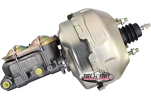 Tuff Stuff Power Brake Booster, 9 in OD, Dual Diaphragm, Steel, Cadmium, Chevy Corvette 1968-82, Kit