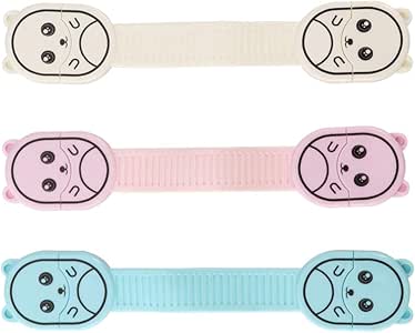 TOYANDONA 3 Piezas Cerraduras de Correa de Seguridad para Niños Cierres