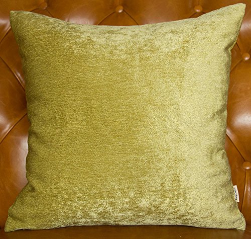 yellow chenille throw pillows