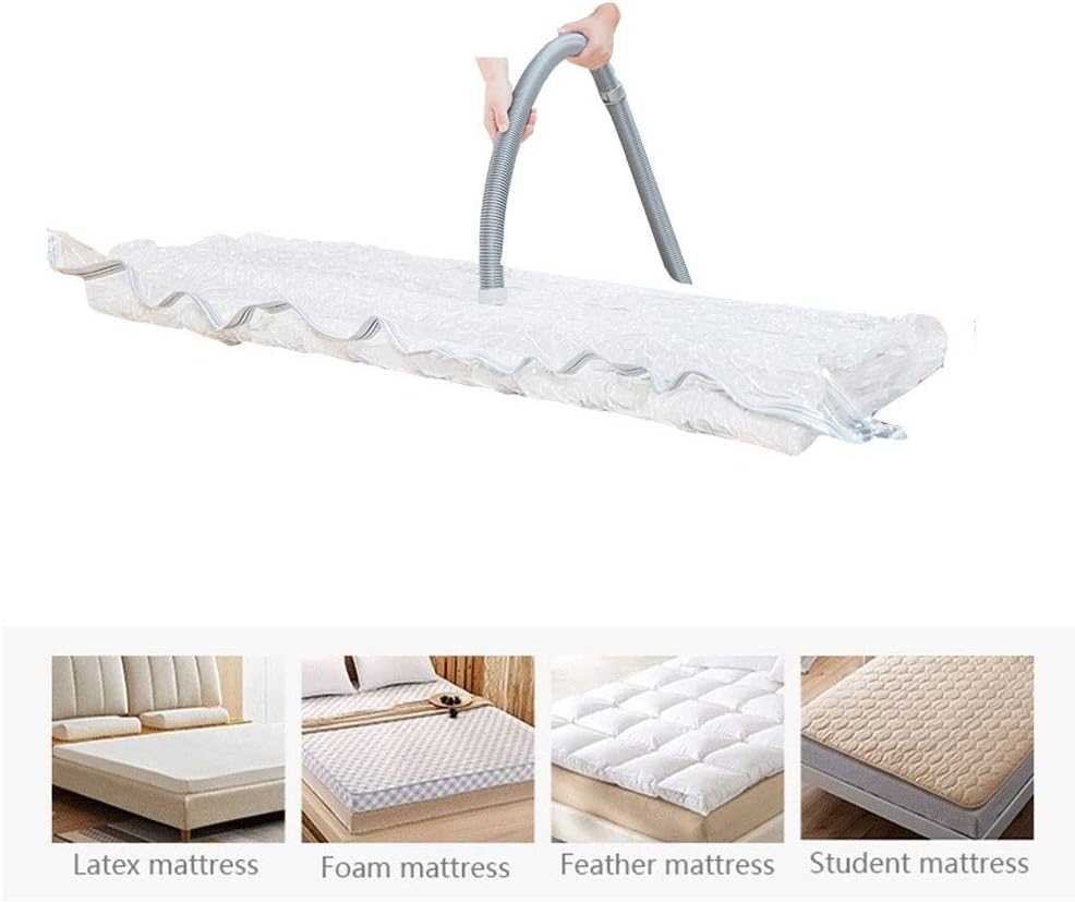 Mattress Vacuum Bag Vacuum Storage Bags Large Latex Mattress Collection Bag for Memory Foam Ventilated Mattress Toppers and Pads-Tri Fold (Size : 1808530CM)