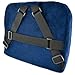 Smart Lumbar Support Back Cushion Pillow - for Lower Back Pain Relief, Everlasting Comfort, Ergonomic 3-Strap System (Midnight Blue)