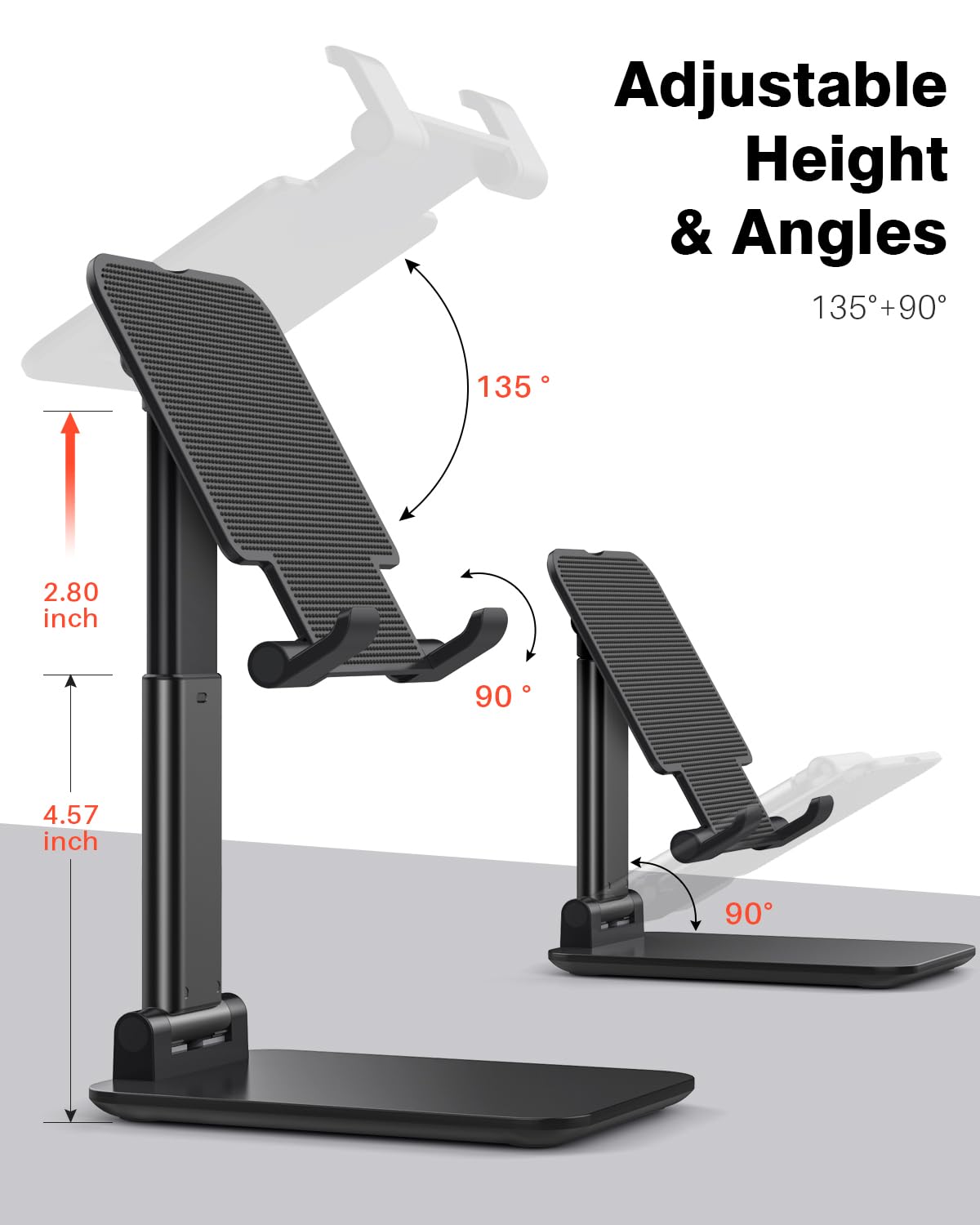 Anozer Tablet Stand Foldable & Adjustable, Portable Monitor Stand 5.55*3.94
