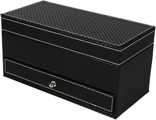 Ponacat Aufbewahrungsbox für Lederuhren Uhrenvitrine mit