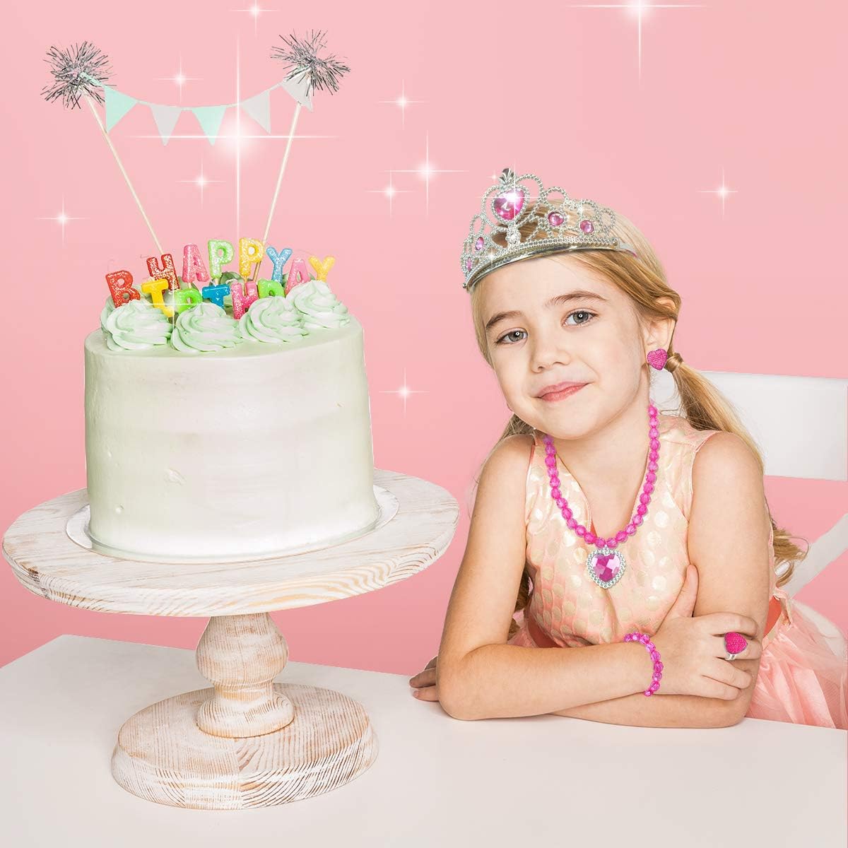 Meland Princess Dress Up Shoes and Jewelry Boutique - 4 Pairs of Play Shoes and Pretend Jewelry Toys Princess Accessories Play Gift Set for Toddlers Little Girls Aged 3,4,5,6 Years Old: Toys & Games