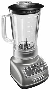 KitchenAid 5-Speed Blender RRKSB1570SL, 56-Ounce, Silver (Renewed)