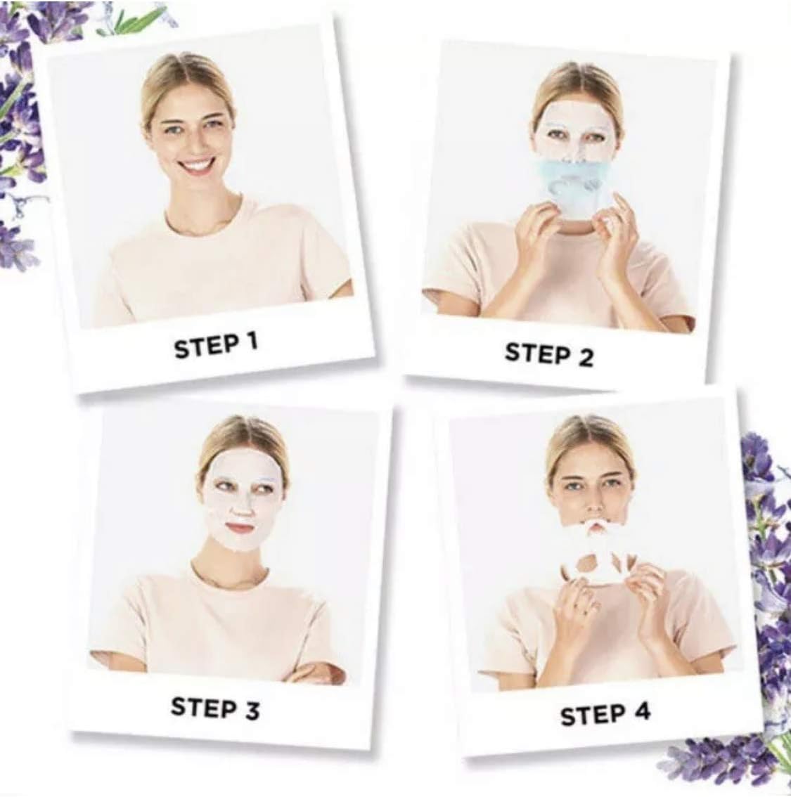 Garnier Moisture Bomb Lavender and Hyaluronic Acid Sheet Mask, Hydrating & Relaxing Face Mask - Image 5