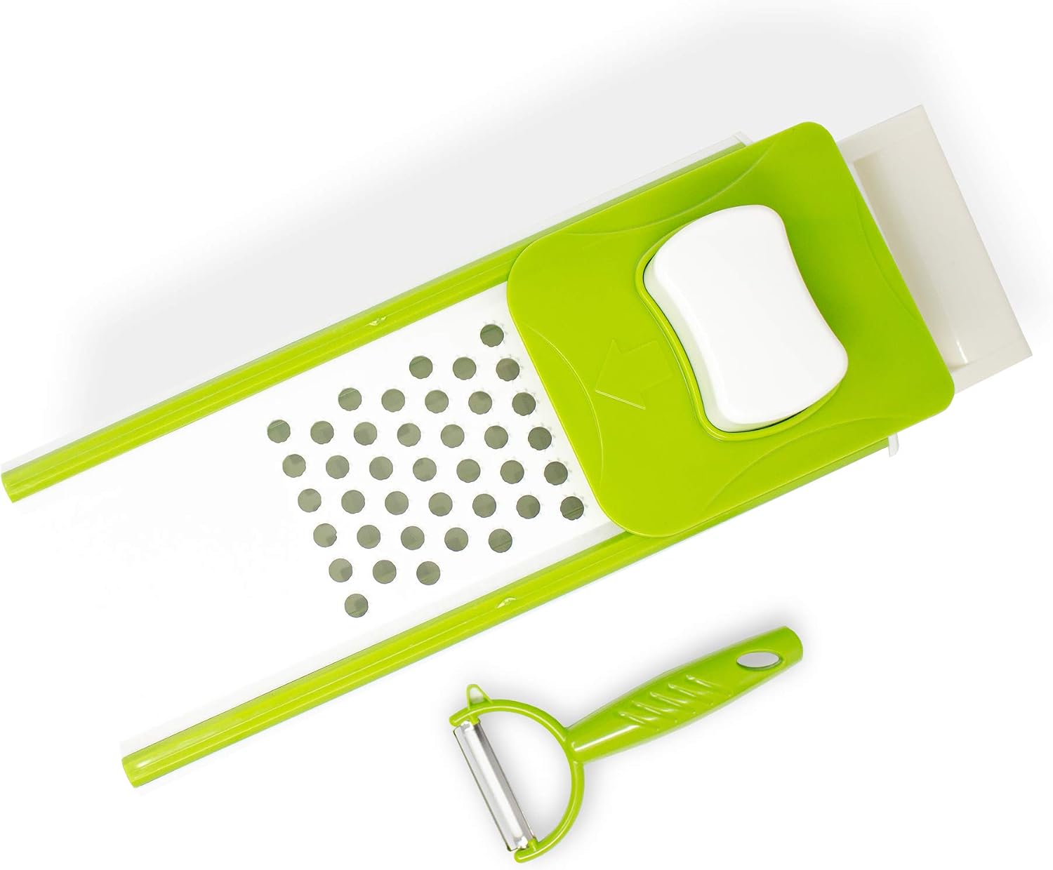 5 in 1 Vegetable Slicer & Grater Set, Green