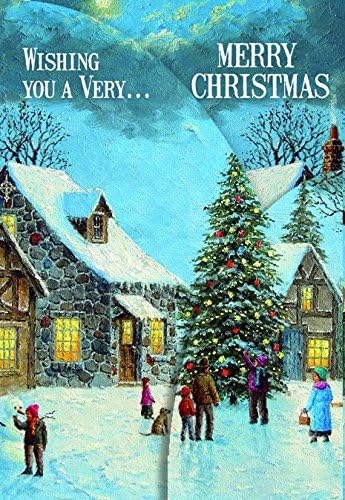 Performing Arts Panoramic Tri-Fold The Tree is Lit Stationery Paper, 67714-12