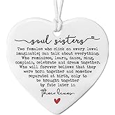 Soul Sister Gift Keepsake, Ceramic Heart Gift, Friendship Gift, Bestie Birthday Gift, Gift for Best Friend, Sister Birthday Keepsake, Heart Plaque Gifts, Birthday Gifts For Soul Sister