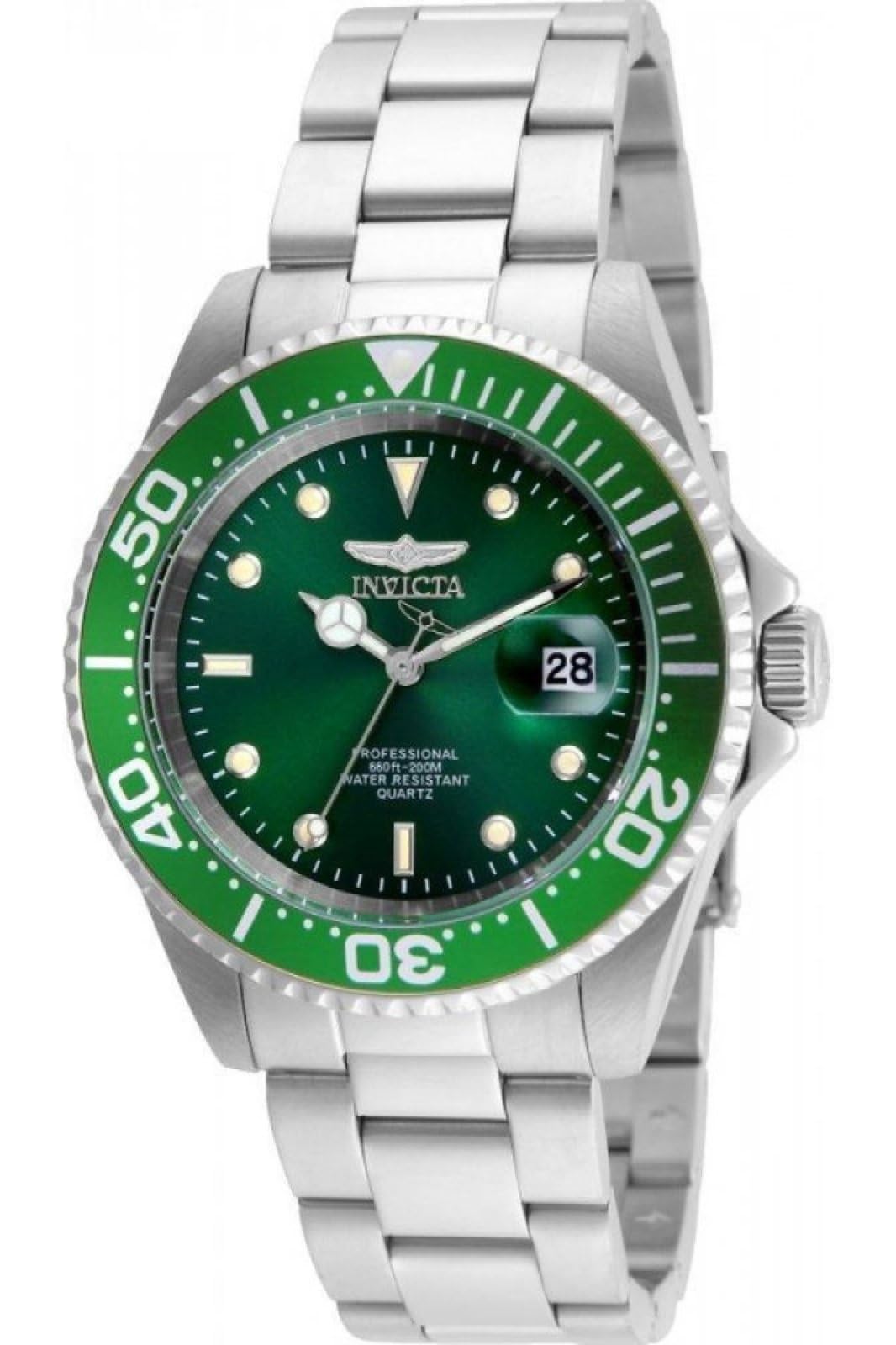 Invicta Pro Diver 24947 Men's Watch - Waterproof - Analogue - Quartz Movement - stainless steel with Green dial - 40mm — image 1
