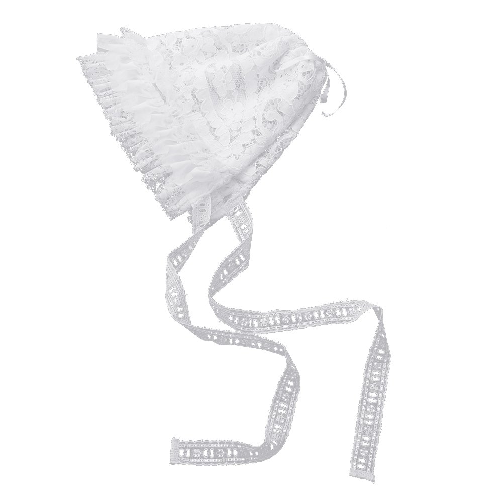 COSDREAMER Womens Victorian Oversized White Bonnet