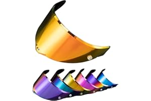 PSLER Pista GP RR visor - Pista Helmet Visor Motorcycle Face Shield Replacement for Pista GPR CORSA-R Pista GPRR RACE 3,Deep Gold Red