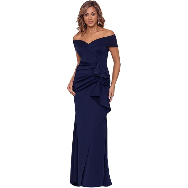 Amazon.com: Betsy & Adam Women's One-Shoulder Satin Bow Maxi Dress with  Hidden Back Zipper, Pine, 12 : Clothing, Shoes & Jewelry