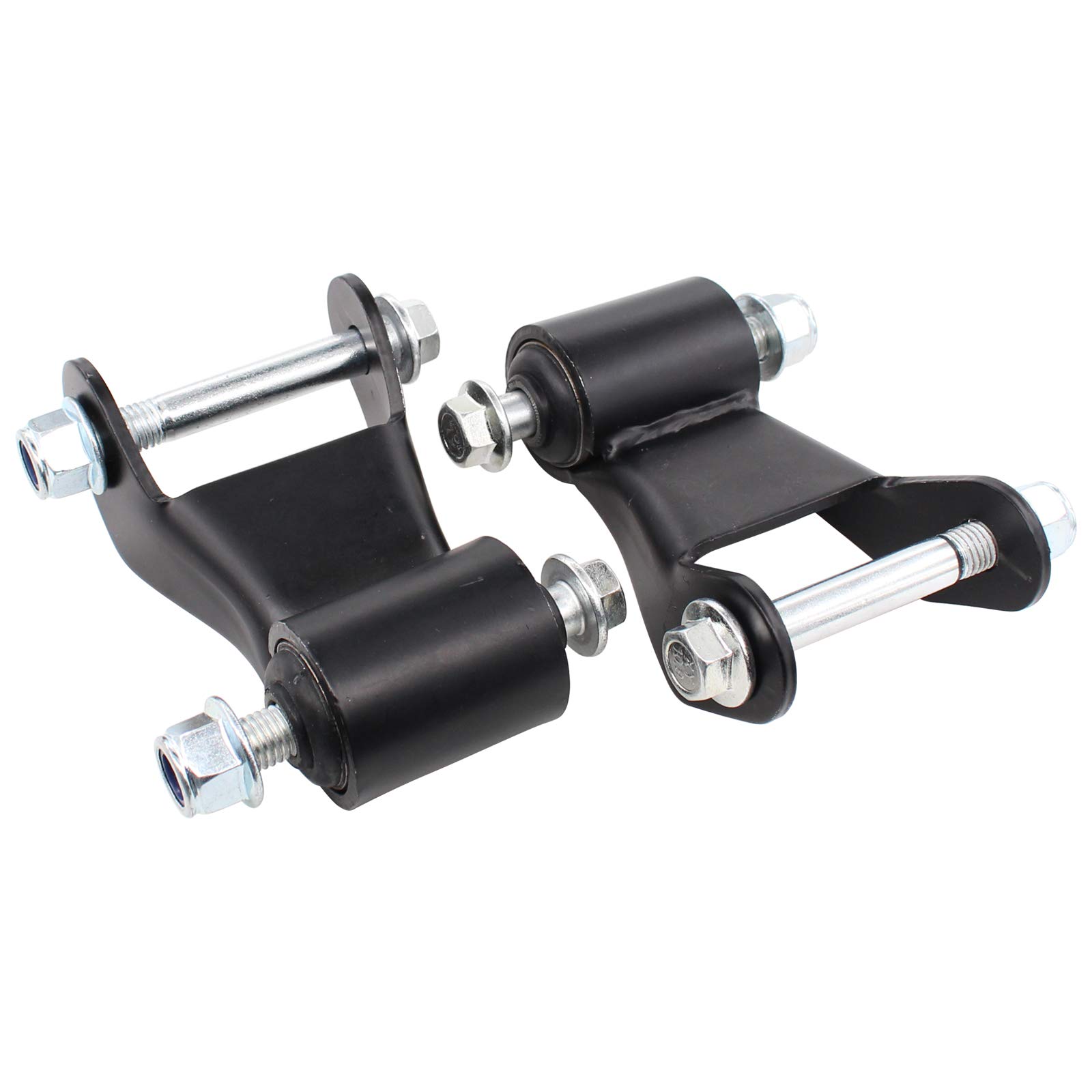 Photo 1 of NewYall Pack of 2 Rear Rearward Leaf Spring Shackle for 1999-2013 Sierra 1500 2500 Yukon XL 2500 Silverado 1500 2500 Avalanche 2500 Suburban 2500 Replace 25812937 22820716